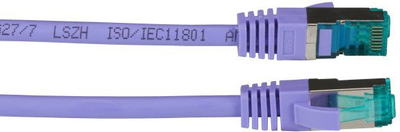 Kabllo rrjeti Digitus RJ45, Cat.6A S/FTP, 0.5m, LSZH, vjollcë