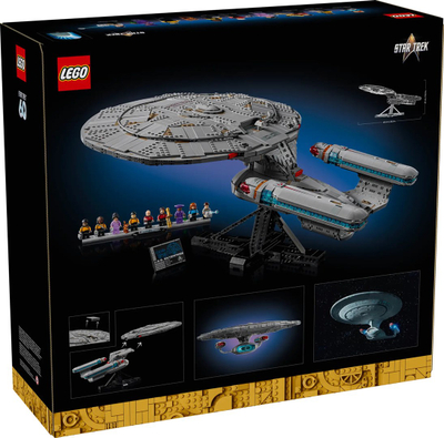 Set LEGO Icons Star Trek U.S.S. Enterprise NCC-1701-D, model ndërtimi, për të rritur, shumëngjyrësh