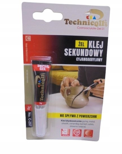 Ngjitës xhel Technicqll Super Glue, 3g, transparent