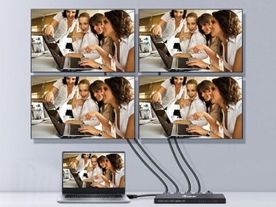 Ndarës HDMI Gembird 332717, 4 porta, 4K 60Hz, ultra i hollë