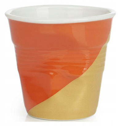Филџан REVOL Froisses Cup Twist, 80 ml, портокалова