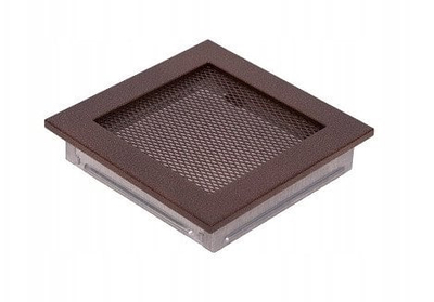 Grilë oxhaku Hearth Fireplace, 17 x 17 cm, çelik, bakër i vjetër