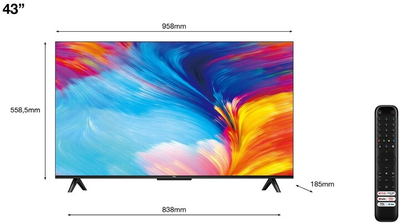 TV TCL 43P635, 43" (108cm), 4K UHD, i zi