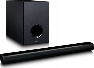 Soundbar Lenco SBW-801BK, Bluetooth, me subwoofer wireless, i zi