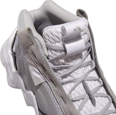 Atlete basketbolli Adidas Exhibit B Mid, për goca, Lightstrike, gri