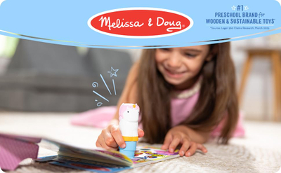 Libër aktiviteti Melissa & Doug Sticker Wow Unicorn, 24 faqe, 300 ngjitëse, shumëngjyrësh
