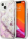 Mbulesë telefoni Guess GUHCP13SLGPEPI, për iPhone 13 mini 5.4", Peony Liquid Glitter, rozë