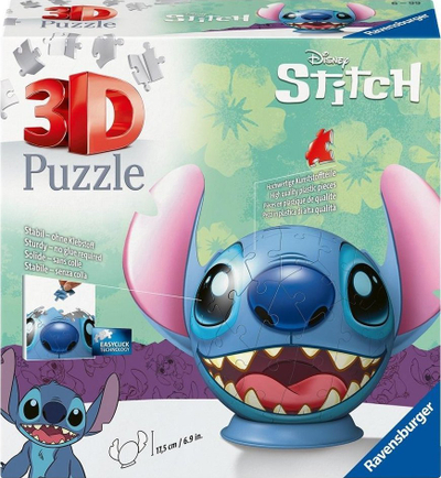 Puzzle 3D Ravensburger Lilo and Stitch, 72 copë, Stitch me veshë, shumëngjyrësh
