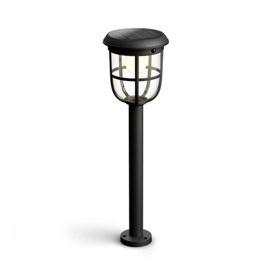 Dritë kopshti solare Philips Radii, LED 1.3W, me sensor lëvizjeje, e zezë