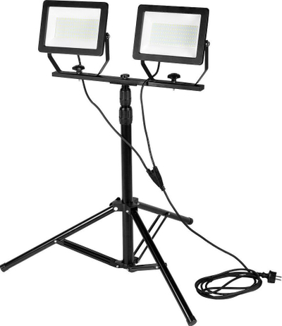 Reflektor i dyfishtë NEO TOOLS 200W LED, 17000 lm, me tripod