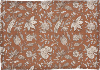 Nënstoli për pjatë Home Styling Collection, pambuk, me lule, 45 x 30 cm