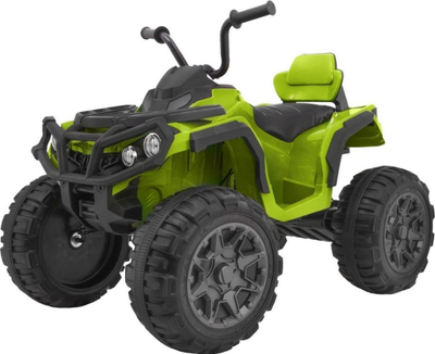 Quad elektrik për kalamaj, me rrotat me shkumë, bateri që rikarikohet, jeshil