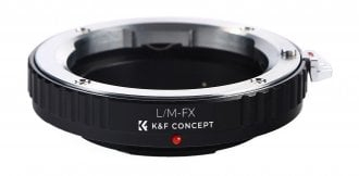 Adapter bajonete K&amp;F Concept Leica M në Fujifilm X, manual, bronz edhe alumin, argjendtë