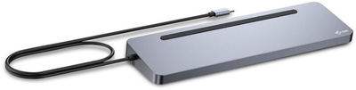 Docking Station i-tec USB-C Metal Ergonomic, 3x 4K Display, PD 100W + i-tec Universal Charger 100 W