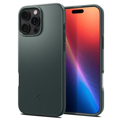 Mbështjellës për iPhone 16 Pro Spigen Thin Fit MagSafe, i gjelbër