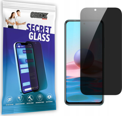 Xham mbrojtës privatësie Grizz SecretGlass për Xiaomi Redmi Note 10 4G, 9H, i tejdukshëm