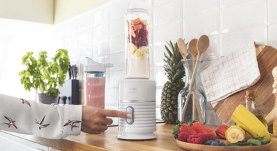 Blender Cecotec Power Titanium 500 EasyGo, 500W, 2 shishe 600ml, i bardhë