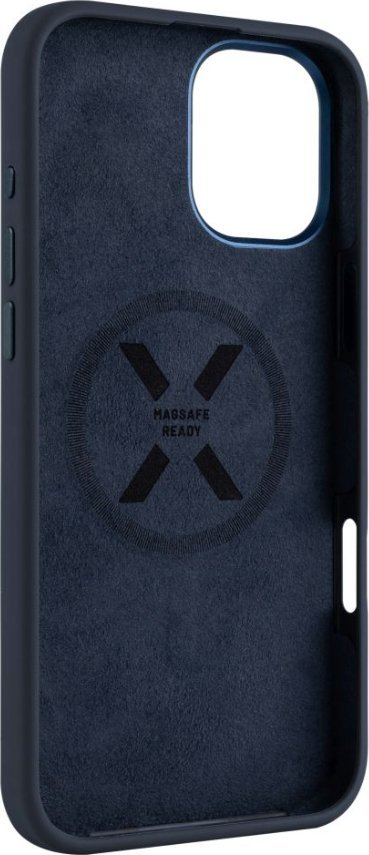 Futrollë telefoni FIXED MagFlow për iPhone 16 Plus, MagSafe, blu