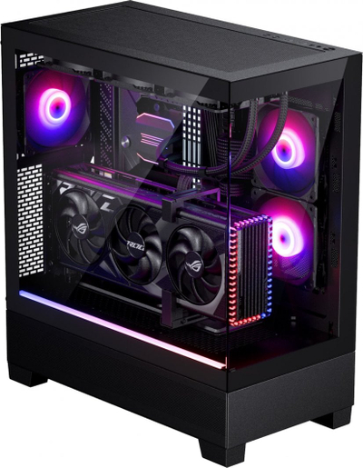 Kasë Phanteks XT View D-RGB, e zezë, Midi Tower