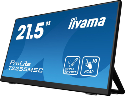 Monitor iiyama ProLite T2255MSC-B1, 21.5\", IPS, Full HD, me prekje, i zi