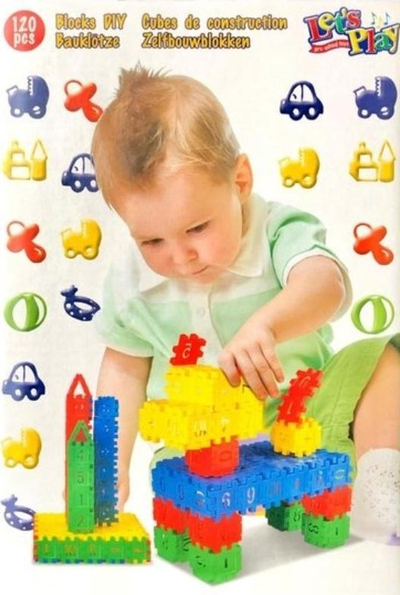 Set blloqesh ndërtimi Lets Play Set 4, 138 pjesë, për kalamaj, shumëngjyrësh