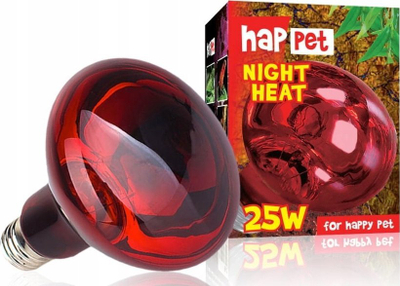 Llambë terrariumi Happet Terrarium Bulb Night Heating, 25W, UVA, e kuqe