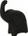 Figurë dekori elefant, polyresin, 20 cm, e zezë