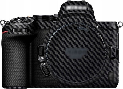 Заштитен филм JJC SS-Z5CF за Nikon Z5, против гребење, текстура карбонски фибер, црн