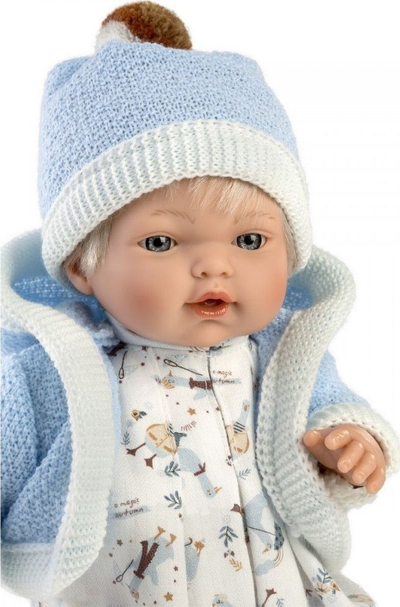 Кукла Llorens Roberto, 33 cm, тело памук, органска облека