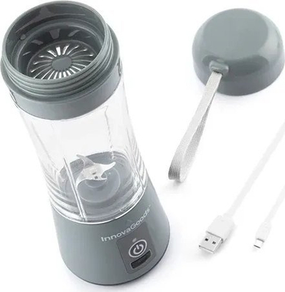 Mikser portativ InnovaGoods Shakuit, 380ml, karikim me USB, i bardhë