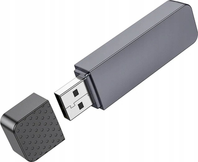 Lexues kartash Hoco HB45, USB 2.0, SD microSD, gri