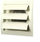 Grilë ajrimi Euro3Plast Grid With Shutters 148x153 D100, për mur, e bardhë