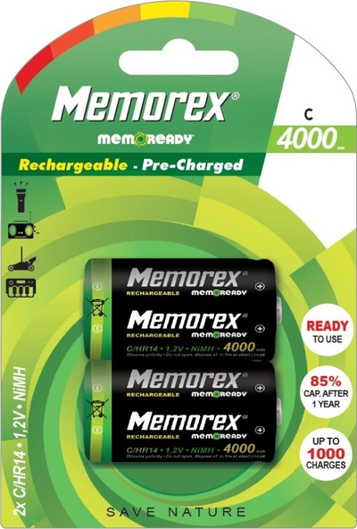 Bateri Memorex C / R14, 4000 mAh, 4 copë