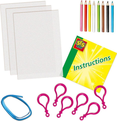 Set kreativ për varëse çelësash SES Creative Shrink Film, multi