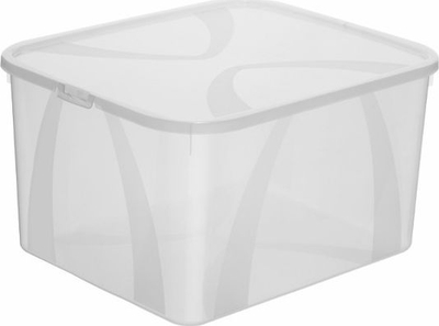 Кутија за складирање Rotho Lona Box, 25L, пластика, со капак