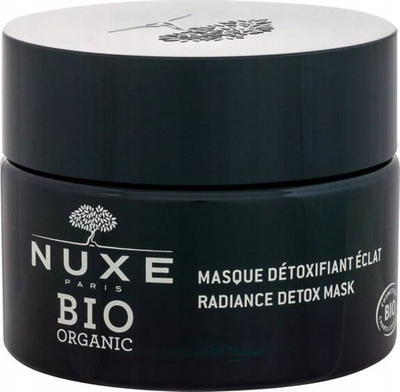 Maskë fytyre Nuxe Bio Organic Radiance Detox, pastruese e lëkurës, 50 ml, jeshile