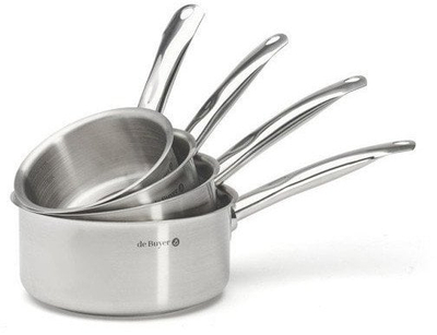 Set enësh De Buyer PRIM'APPETY, tenxhere 20cm, tigan 20cm, inox, argjendtë