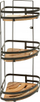 Raft këndor dushi Five Simply Smart Blackacia, 3 kate, dru akacie, kafe
