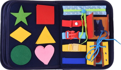 Libër shqisor lodër Akuku Sensory Book, tekstil, 3+, shumëngjyrësh