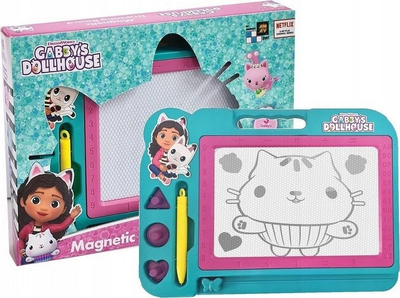 Tabelë magnetike vizatimi Cobi Gabby’s Dollhouse, me stilolaps magnetik, me fshirës rrëshqitës, shumëngjyrëshe