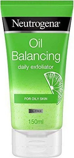 Eksfoliues fytyre Neutrogena Oil Balancing, për lëkurë me yndyrë, 150 ml, jeshil