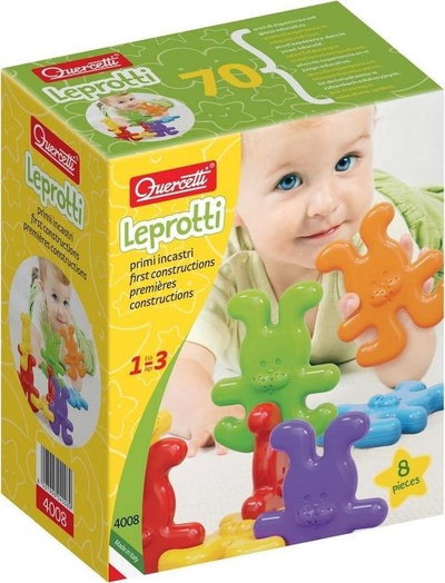 Lodër puzzle Quercetti Daisy Leprotti, 8 copa, me shumë ngjyra