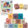 Lodër edukative Lean Toys Baby Favorite, kube silikoni 12 copë, për foshnje 6m+, shumëngjyrëshe