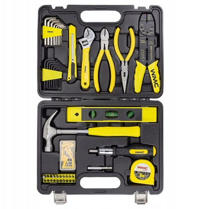 Set veglash Forcekraft 20126, 126 copë, 1/4", valixhe plastike e zezë