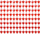 Perde dekorative Godan Beauty and Charm Hearts, 100x200 cm, e kuqe