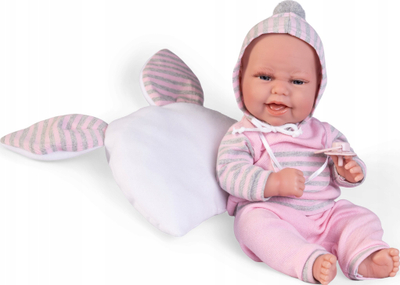 Kukull Antonio Juan Baby Clara, 33cm, për kalamaj, shumëngjyrëshe