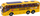 Lodër makinë RC School Bus, 1:30, me komandë nga larg me drita, e verdhë