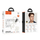 Kufje wireless Hoco EA6, Bluetooth 5.4, 6 orë bateri, të bardha