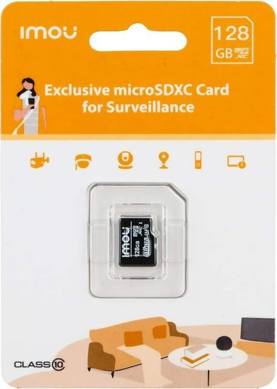 Kartë memorike IMOU microSD, 128GB, 95MB/s, e zezë