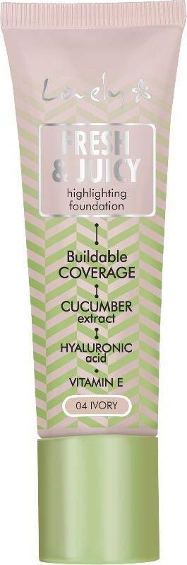 Fondatinë fytyre Lovely Fresh and Juice Highlighting Foundation 04 Ivory, ndriçuese, 25g